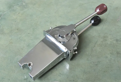 Cần Ga Số Inox JPYAMARINE Cho Tàu Thủy Tay Điều Khiển Hộp Số Máy Thủy Inox TARO – 2 Tay Nắm, Dài 400mm, Dùng Cho Động Cơ Trên 30HP