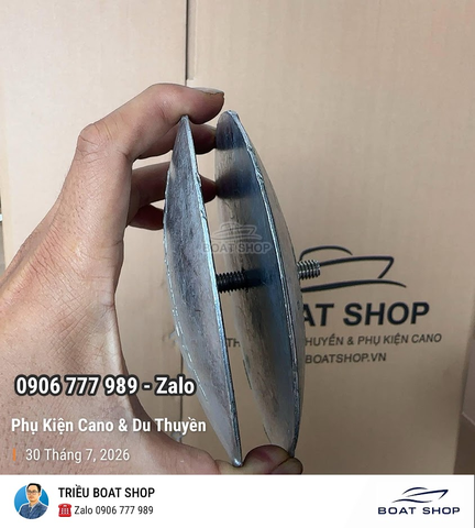 Kẽm Ăn Mòn ZINC Anode hãng MARTYR CMR04, Kích Thước 127mm, Dày 16mmHàng Mới 100%
