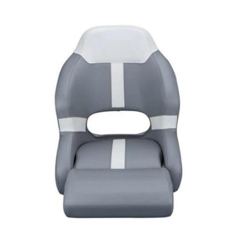 Ghế Tài Công Cho Tàu Thuyền, Chất Liệu Da Simili chống thấm nước, Màu Xám Ghi, Kích Thước 62x60x52m, Nặng 9.5kg, Mã BS81009 Không Hiệu, NSX Boat Shop Marine, hàng Mới 100%