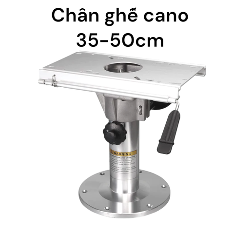 Chân Ghế Tài Công Nâng Hạ GAS, Xoay 360, Trượt Tới Lui, Chất Liệu Nhôm, Dài 35-50cm,