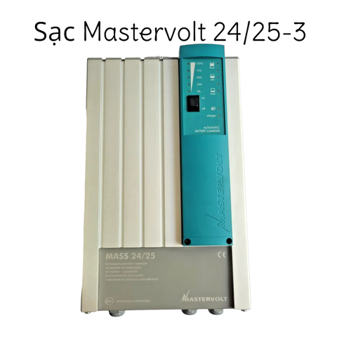 Máy Sạc Ắc Quy MASTERVOLT MASS 24/25, Model: 40020256, Serial: J517R0072, Đầu Vào: 230 V (180-265 V), 50/60 Hz, Đầu Ra: 25 A - 28.5 V