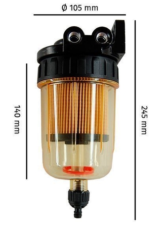 Bộ Lọc Xăng Tách Nước Cano Lưu Lượng 341LPH