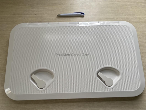 Cửa Nắp Hầm Nhựa Cano ABS, Kích Thước Ngoài 353x606mmm, Kích Thước Trong 278x524mm, Cho Tàu Cano