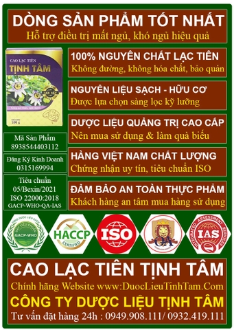 Cao Lạc Tiên quảng trị cao cấp 100% nguyên chất ( hộp 100gr )