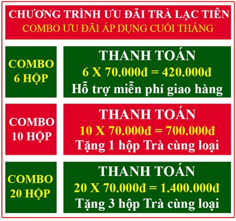 Trà Lạc tiên quảng trị lcao cấp (1 hộp 20 túi lọc)