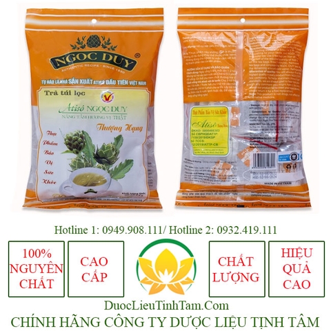 Trà Túi Lọc Atiso Gói Cam Thượng Hạng 50 túi lọc