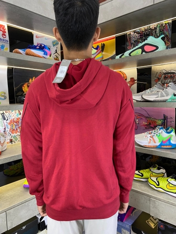 Áo Hoodie Thu Đông Adidas Sudadera Con Capucha Giant Logo ''Red'' - GK9369-030 - Hàng Chính Hãng