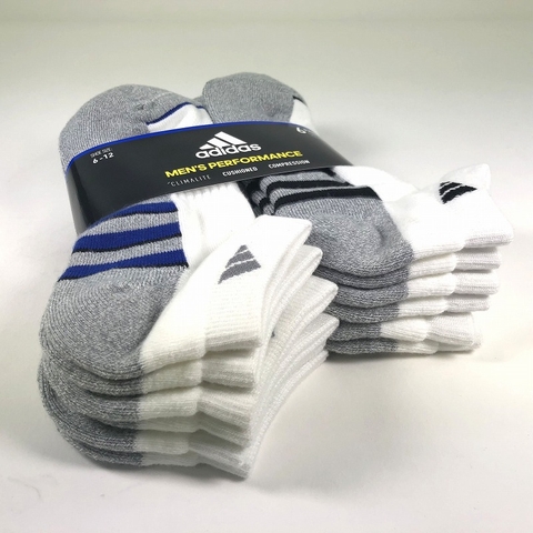 Tất Thể Thao Adidas Athletic Climate Low 949985 (6 pairs) - Hàng Chính Hãng