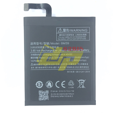 Pin Xiaomi BM39 / Mi 6  (Zin cty)