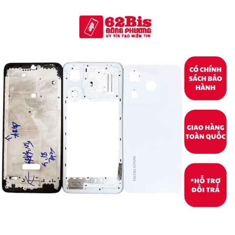 Vỏ Tecno Spark 10 / Spark10 Bộ Có Sườn (Zin)