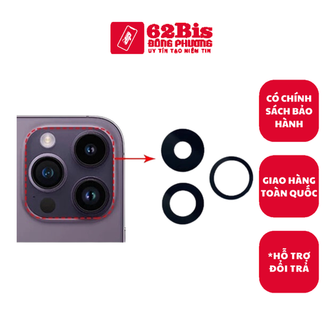 Kính Camera Iphone 14 Pro / 14promax (bộ 3 cam)