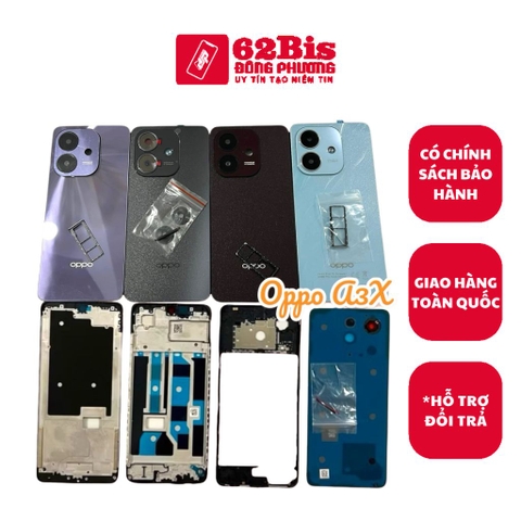 Vỏ Oppo A3 4g / A3X 4G / A5i Full bộ có sườn (Zin máy)