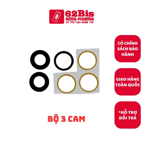 Kính Camera Iphone 16 Pro / Iphone 16 Promax - Bộ 3 Cam
