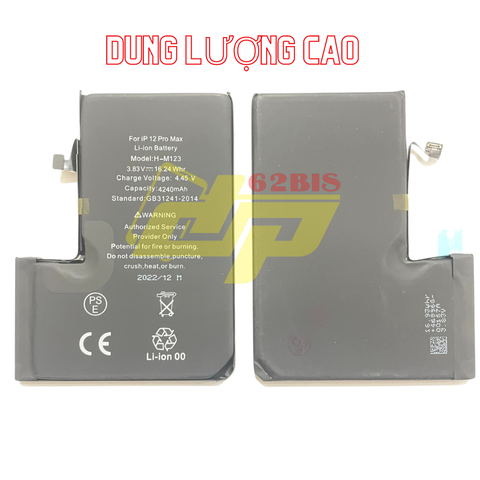 Pin Iphone 12ProMax / Iphone 12PM / Iphone 12Pro Max / Iphone 12 Pro Max - 43500mAh (Dung lượng cao)