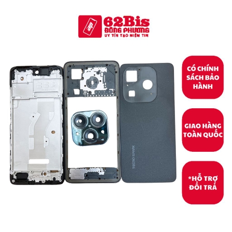 Vỏ Tecno Spark 20 / Spark20 Bộ Có Sườn (Zin máy)