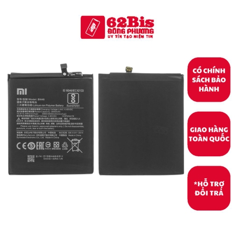 Pin Xiaomi BN46 / Redmi 7 / Redmi Note 8 / Redmi Note 6 /Redmi Note 8T - 4000mAh (Zin)