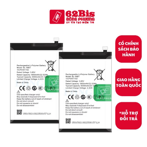 Pin Tecno BL-5ABT / Spark 30c - 5000mah (Zin Cty)