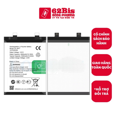 Pin Tecno BL-49VT / Camon 30 4G - 5000mah (Zin Cty)