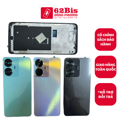 Vỏ Oppo Realme C55 / Nazro N55 / K11X / A1 (5G) FULL bộ Có sườn (Zin)