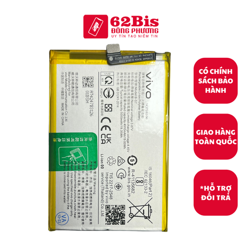 Pin Vivo B-S7 / B-S8 / Y15s 2021 / 4910 - 5000mAh (Zin)