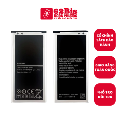 Pin Samsung S5 / i9600 / G900 / SC-04F - EB-BG900BBU - 2800 mAh (Zin)