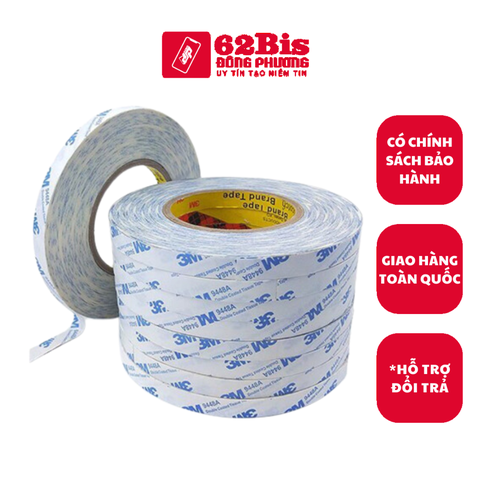 Băng keo 2 mặt chịu nhiệt 3m 1c=40k