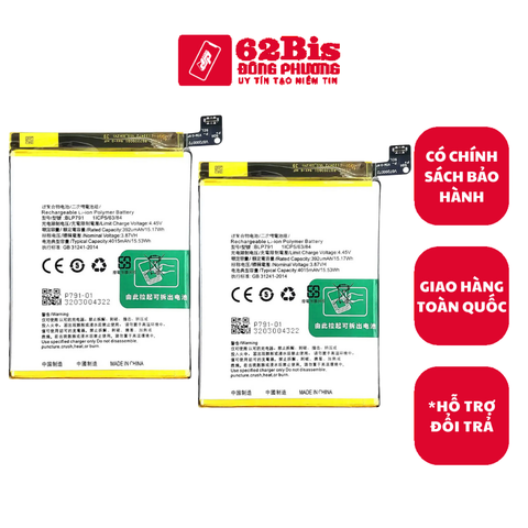 Pin Oppo BLP791 / Reno 4 / Reno4 / A73 / 3920mAh - 4015mAh (Zin cty)