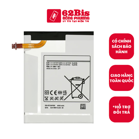 Pin Samsung Tab T231 / T230 / T235 / T237 / Tab 4 7.0 (EB-BT230FBE / 4000mAh) Dung lượng cao-(Zin máy)