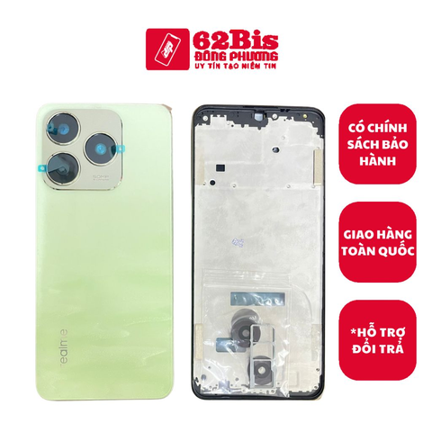 Vỏ Oppo Realme C61 ( Bản 3 Mắt Cam) / C63 / C65S bộ full có sườn ( Zin)
