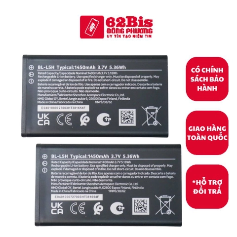 Pin Nokia BL-L5H / Nokia 110 4G Pro/ Nokia 105 4G / Nokia 150 2023 1450mAh (Zin Cty)
