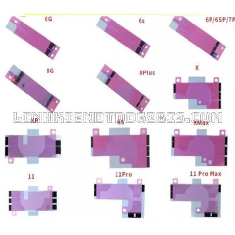 Keo / Siu Dán Pin Iphone - Combo 10c=50k