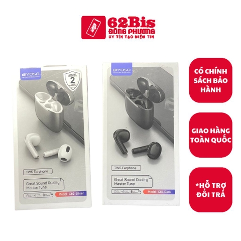 Tai Nghe Bluetooth Biyoso X60 Tws  Màu Đồng