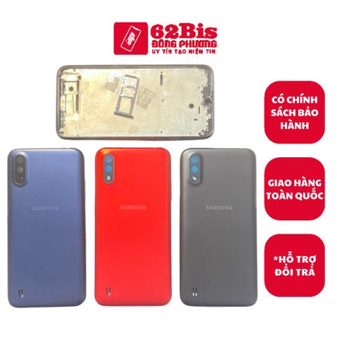 Vỏ Samsung A01 Full Bộ có Sườn (Zin)