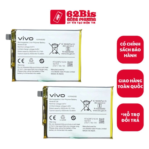 Pin Vivo (B-Q6) V21E / v21e / V21e 4000mAh (Zin Cty)
