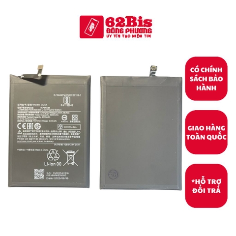 Pin Xiaomi BM54 / Redmi Note 9-5G / Note 9T , 5800mAh (Zin Cty)
