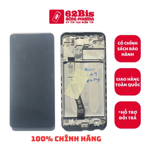 Màn hình Xiaomi Redmi Note 9-4G + Khung (Lỗ CAM góc trái) ( 100% Chính Hãng)