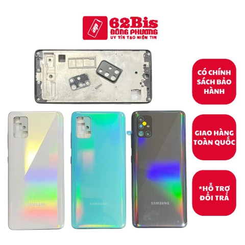 Vỏ Samsung A51/ A515F full bộ có sườn (Zin)