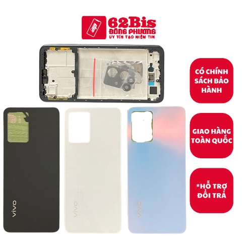 Vỏ Vivo Y55 5G / Y55S 2023 / Y33S 5G 2022 / T1 5G Full Bộ có Sườn (Zin Máy)