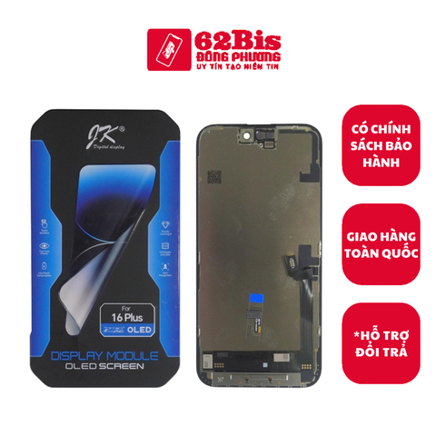 Màn Hình Iphone 16 Plus / Ip 16+  SOFT Oled phôi dẻo  - Sàng IC được (JK)