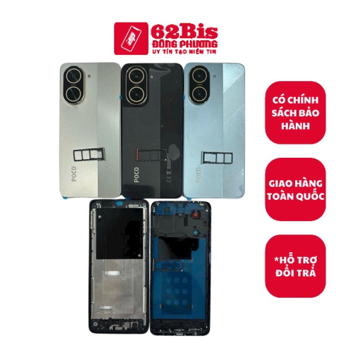 Vỏ Xiaomi Poco C71 bộ có sườn (Zin)