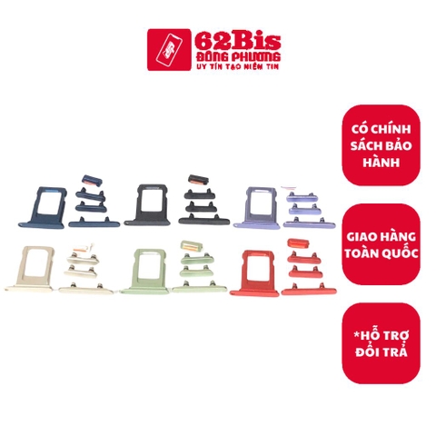 Bộ nút Ngoài + Khay Sim Iphone 12  / IP12 (Zin)