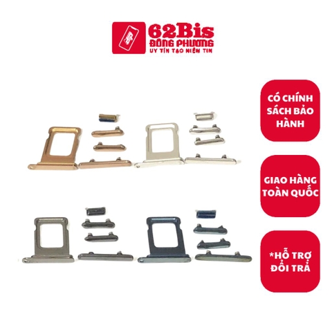 Bộ nút Ngoài + Khay Sim Iphone 11 Promax / 11promax  (Zin)