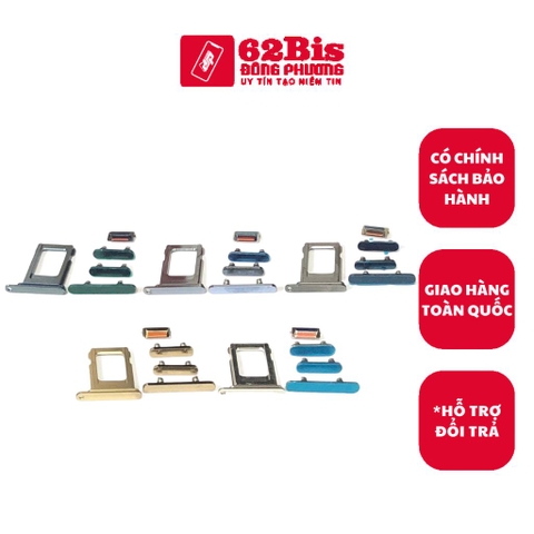Bộ nút Ngoài + Khay Sim IPhone 13 Pro / 13 promax ( Zin)