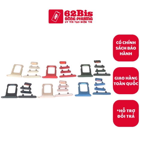Bộ nút Ngoài + Khay Sim IPhone 13 / Iphone 13 Mini ( Zin)
