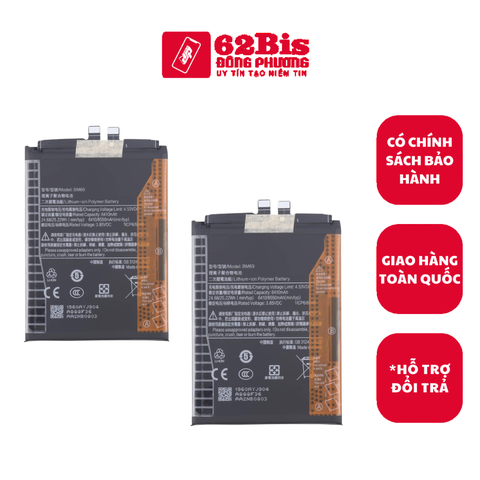 Pin Xiaomi BM69 / Redmi Turbo 4 / Redmi K80 / K80 pro / Poco X7 Pro - 6550mAh  (Zin cty)
