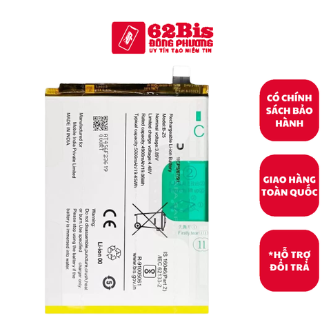 Pin Vivo B-Z5 / Y36 5G / Y78 5G / Y100i - 5000 mAh (Zin cty)