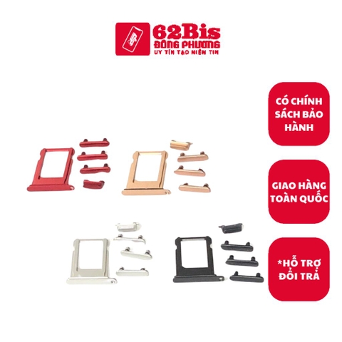Bộ nút Ngoài + Khay Sim Iphone 8g / Iphone 8 / Iphone 8G (Zin)