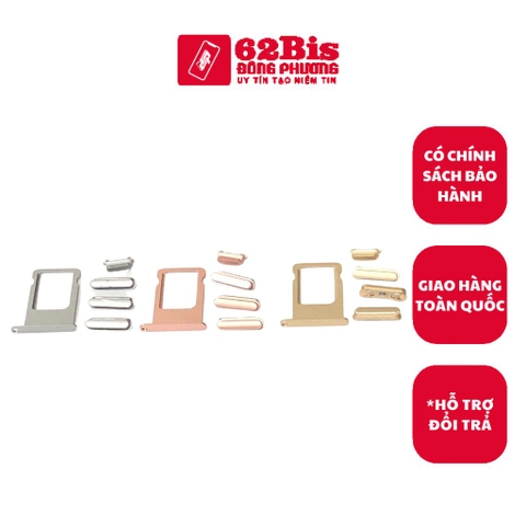 Bộ nút Ngoài + Khay Sim Iphone 6S (Zin)