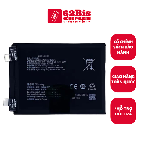 Pin Vivo B-SO (B-S0) / IQoo 8 Pro -4390, 4500mAh (Zin cty)