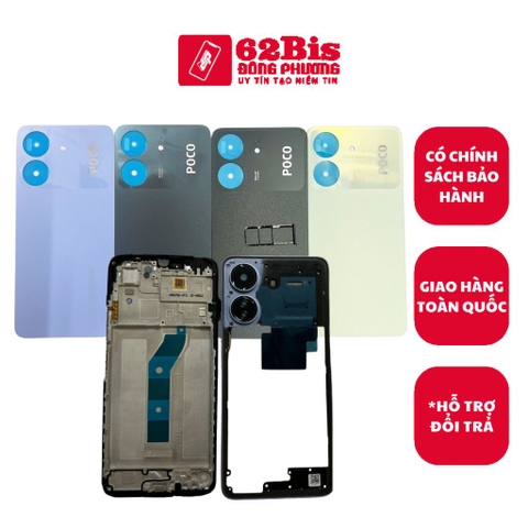 Vỏ Xiaomi Poco C65 Full Bộ Có Sườn (Zin)